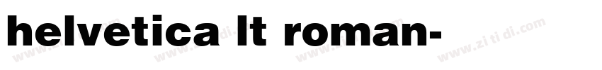 helvetica lt roman字体转换